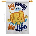 Patio Trasero 28 x 40 in. My Family Life Sweet Home Double-Sided Vertical House Flags - Decoration Banner Garden PA3953739